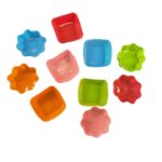 Fluffetti Bloomlings - Μίνι φόρμες σιλικόνης λουλούδι σετ των 10